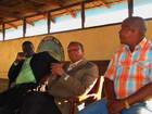 Head Kgosi, his primary aide, and local HfH affiliate manager