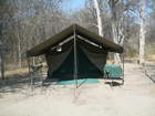 Safari tents seem strong and secure