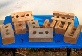 Nine bricks