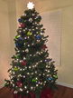 Christmas tree was up the day after Dedication